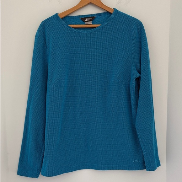 MEC Polartec VIntage Blue Long Sleeve Top Size Medium Women's - Picture 1 of 5